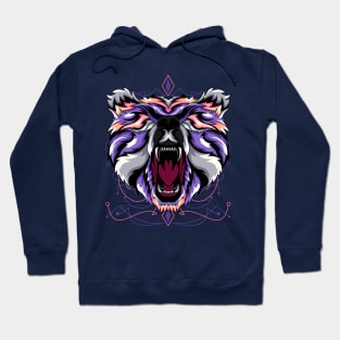 roar bear vintage retro Hoodie